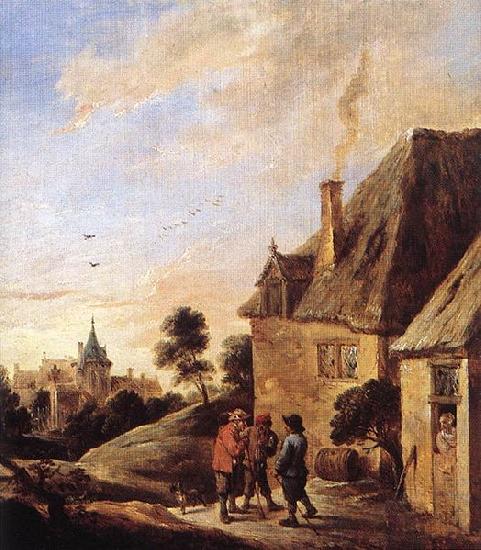 David Teniers the Younger Village Scene oil painting image
